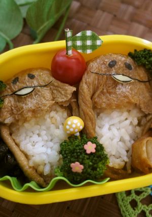 稲荷すしで、おさわり探偵☆なめこ弁-レシピのメイン写真