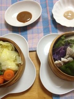 野菜を摂ろう!蒸篭で蒸し野菜-レシピのメイン写真