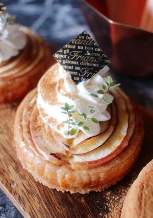 アップルシナモンのベイクドチーズケーキ-レシピのメイン写真
