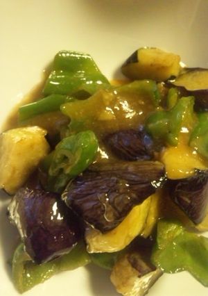 夏野菜☆茄子とピーマンの甘味噌炒め風-レシピのメイン写真