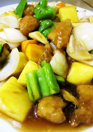 香酢＆黒酢でパイナップル入り酢豚！-レシピのメイン写真