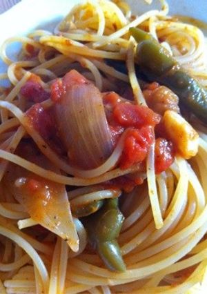夏野菜のトマトパスタ-レシピのメイン写真