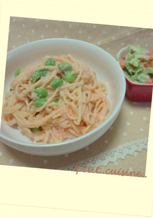 枝豆と明太子のヘルシークリームパスタ-レシピのメイン写真