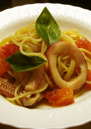 魚介類の冷製パスタ-レシピのメイン写真