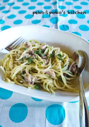 冷製＊梅しそパスタ-レシピのメイン写真