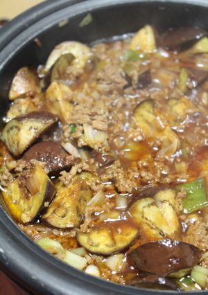 ホットプレート麻婆ナス-レシピのメイン写真