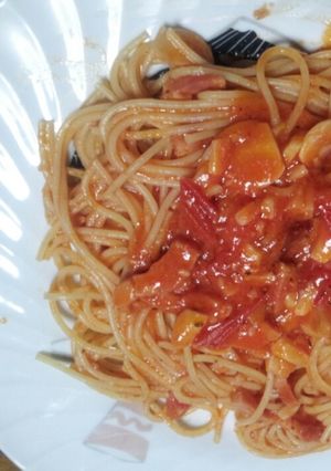 カプリチョーザ風！トマトとにんにくのパス-レシピのメイン写真