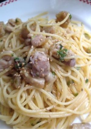 鶏肉の柚子胡椒パスタ-レシピのメイン写真