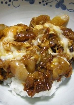 豚肉と玉ねぎの甘辛玉子丼-レシピのメイン写真