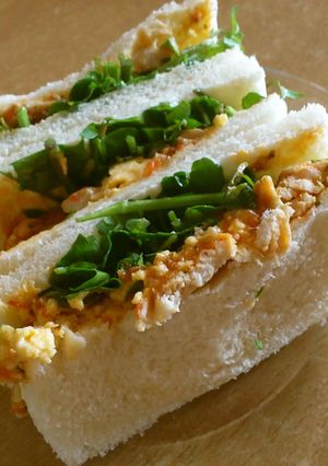 トマトチキンとクレソンのサンドイッチ-レシピのメイン写真