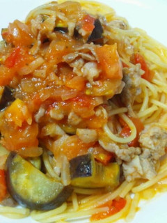 トマトと茄子の夏パスタ-レシピのメイン写真
