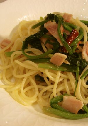 ほうれん草とベーコンのパスタ-レシピのメイン写真