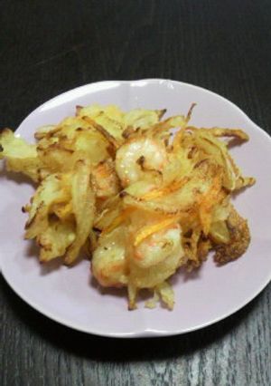 えびと新玉ねぎのかきあげ-レシピのメイン写真