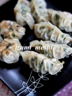 居酒屋風☆エビニラ餃子-レシピのメイン写真