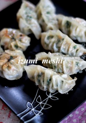 居酒屋風☆エビニラ餃子-レシピのメイン写真