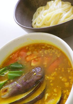 夏野菜たっぷり！冷やしカレーうどん-レシピのメイン写真