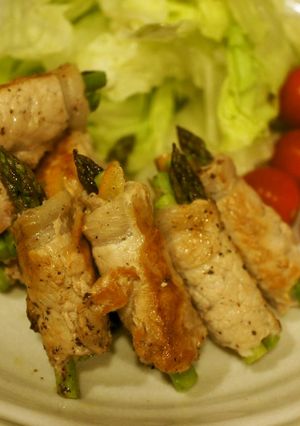 豚ロースのアスパラ＆塩レモン巻き-レシピのメイン写真