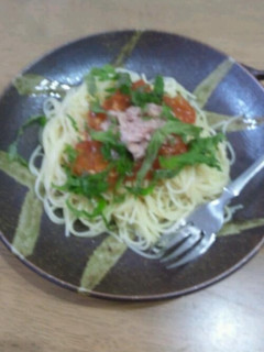 ツナとトマトの冷製パスタ-レシピのメイン写真