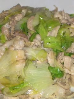 【簡単】【安い】レタスと豚肉の中華炒め-レシピのメイン写真