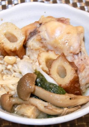 簡単♪鶏手羽元の梅みぞれ煮-レシピのメイン写真