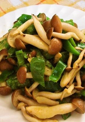 しめじとピーマン炒め カレーチーズ風味-レシピのメイン写真
