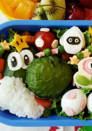 キャラ弁　ヨッシー弁当-レシピのメイン写真