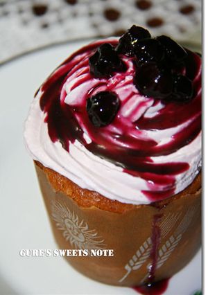 ブルーベリーのカップケーキ-レシピのメイン写真