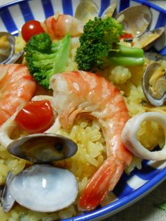 フライパンで簡単!海鮮パエリア-レシピのメイン写真
