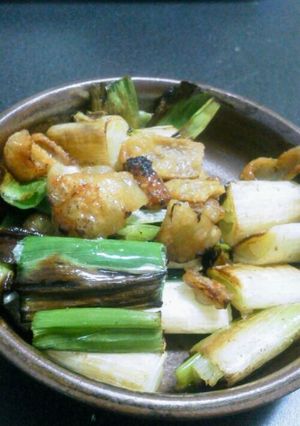 鶏皮と長ネギのおつまみ-レシピのメイン写真