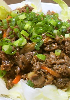 麻婆豆腐の素で牛のコテコテ炒め！-レシピのメイン写真