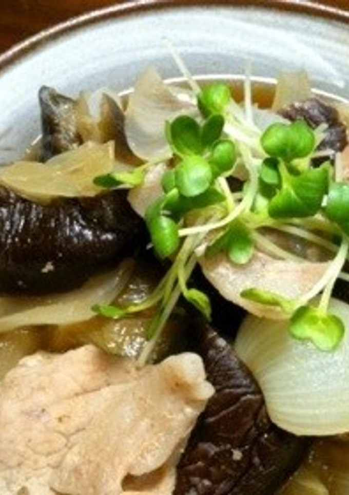 煮るだけ簡単 家庭の味☆茄子と豚肉の煮物-レシピのメイン写真