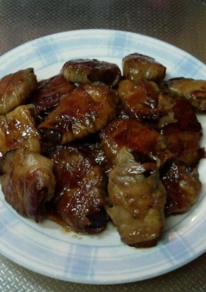 簡単！茄子の豚バラ巻き照り焼き風-レシピのメイン写真