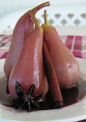洋梨のコンポート・赤ワイン煮♪-レシピのメイン写真