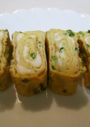 【お弁当】ねぎ入り玉子焼き-レシピのメイン写真