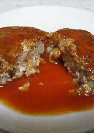 やさいたっぷりトマト風味のハンバーグ-レシピのメイン写真