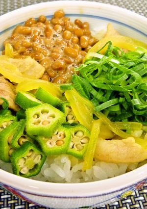ネバネバカレー丼-レシピのメイン写真