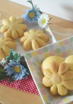 野菜ジュースでお花パン♪-レシピのメイン写真