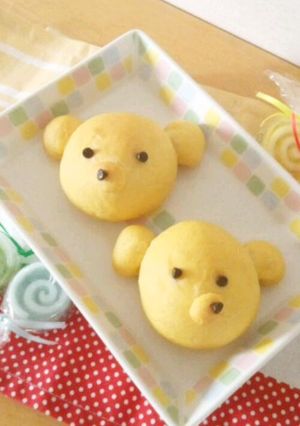 野菜ジュースで♪動物パン～くまさん～-レシピのメイン写真