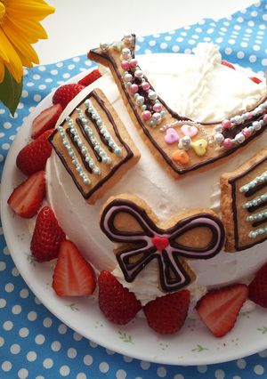 子供の日♪♪かぶとデコケーキ♪-レシピのメイン写真