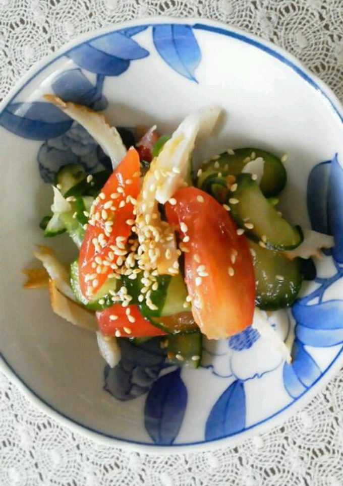 きゅうりもみ～きゅうりとトマトの酢の物-レシピのメイン写真