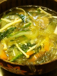 給食風♪春雨スープ-レシピのメイン写真
