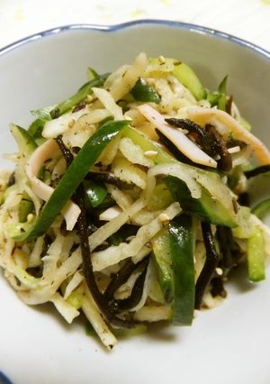 切干大根とひじきときゅうりの酢の物-レシピのメイン写真