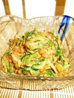 納豆と水菜のさわやかレモン&マスタード♪-レシピのメイン写真