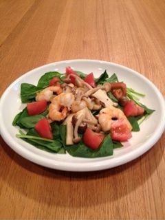 ガーリックシュリンプときのこのサラダ-レシピのメイン写真