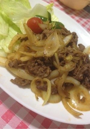 美味♡牛肉と玉ねぎのケチャップだし炒め★-レシピのメイン写真