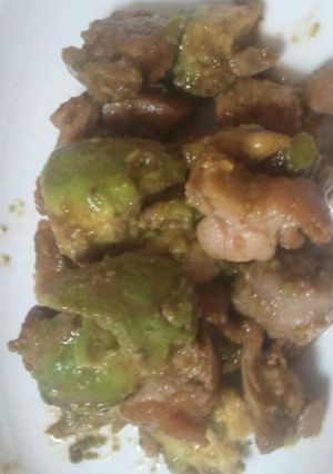 簡単おかず♪鶏肉とアボカドのしょうゆ炒め-レシピのメイン写真