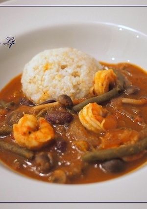 海老とインゲンのトマトカレー-レシピのメイン写真