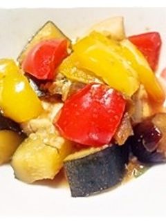 ささみと彩り野菜の塩麹甘酢炒め-レシピのメイン写真