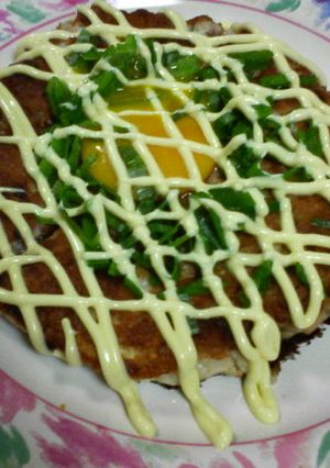 鶏つくねのお好み焼き風-レシピのメイン写真