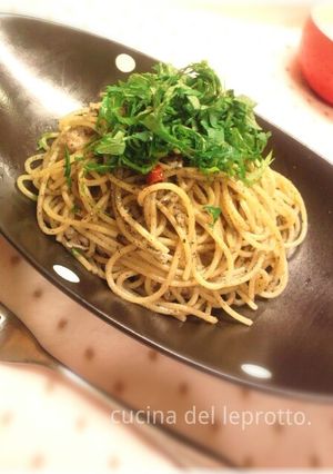 黒ゴマの和風ペペロンチーノ-レシピのメイン写真